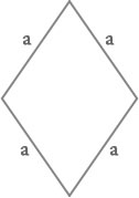 Perimeter eines Rhombus